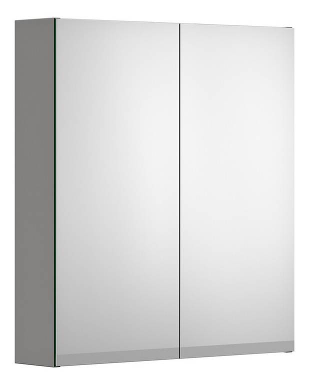 Mirror cabinet Artic - 60 cm - Integrated electrical outlet inside the cabinet
LED lighting at the bottom of the cabinet
Manufactured in moisture resistant materials for humid environments