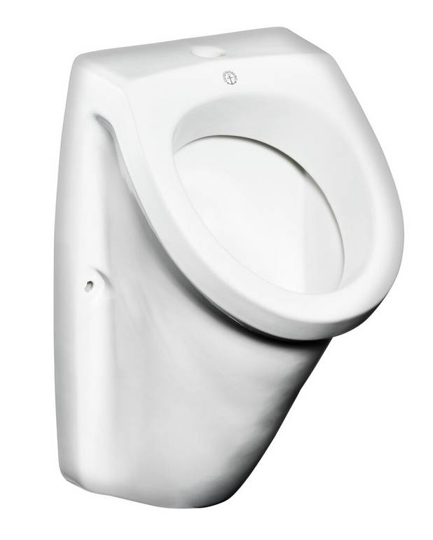 Urinal - Med dold eller öppen vattenanslutning
Passar lika bra i offentlig miljö som i hemmet
Tillverkad i hygieniskt, hållbart och tätsintrat sanitetsporslin