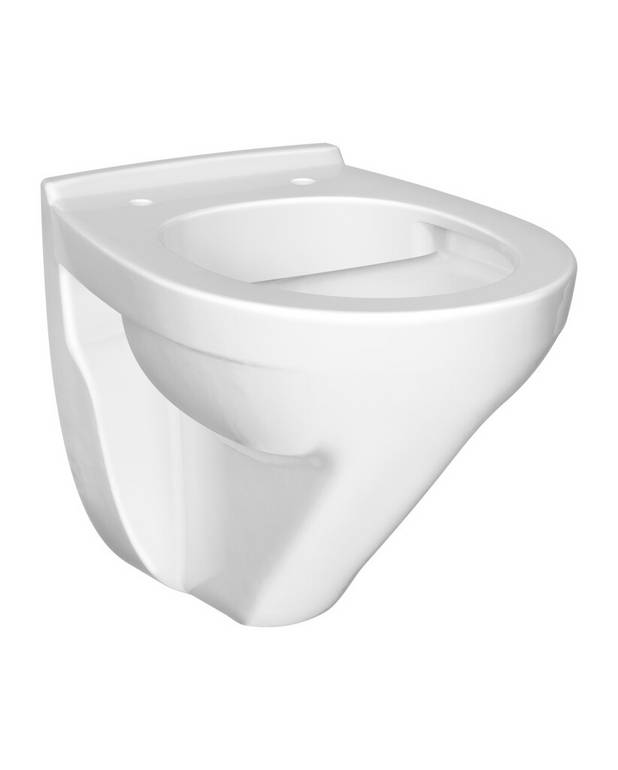 Nordic³ Compact HF 3635 vegghengt toalett - Funksjonell design, skandinaviske standardmål,
Glassert under spylekanten for enklere rengjøring 
Passer med våre Triomontfiksturer
