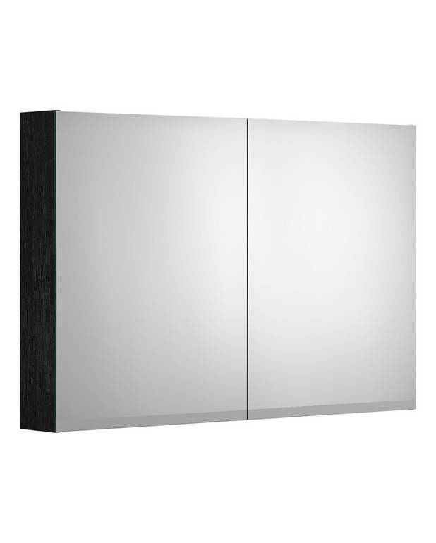 Spintelė su veidrodžiu, „Artic“ – 100 cm - Integruotas elektros lizdas spintelės viduje
LED apšvietimas spintelės apačioje
Pagaminta iš drėgmei atsparių medžiagų ir tinkama drėgnai aplinkai