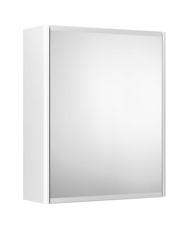Spegelskåp Graphic - 45 cm - Dubbelsidiga spegeldörrar
Frostad nederkant motverkar synliga fettfläckar
Mjukstängande dörrar